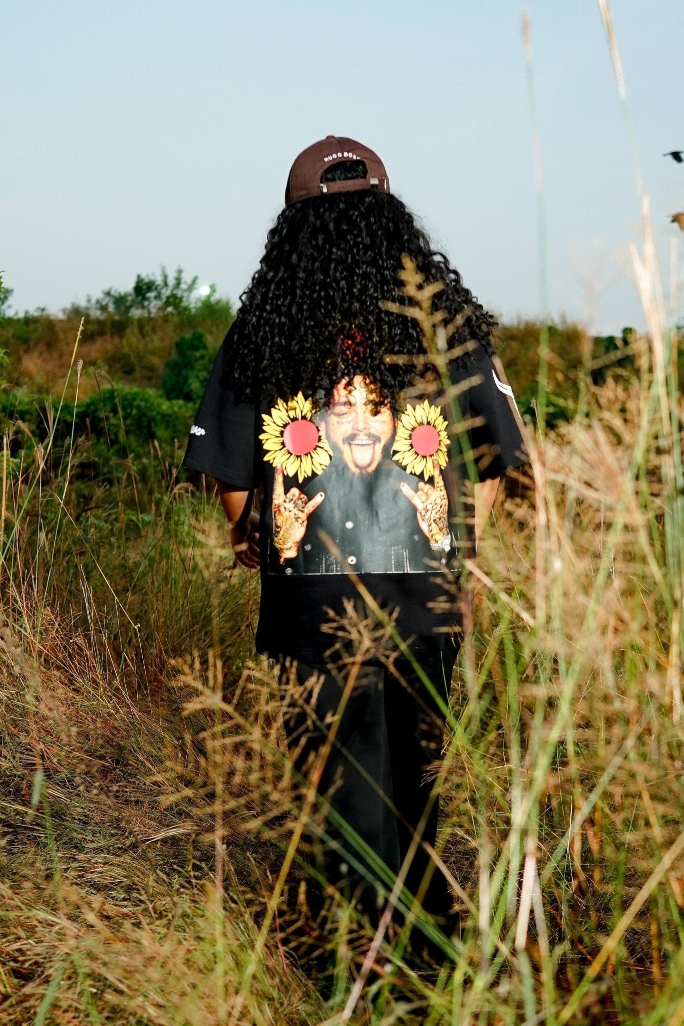Post Malone – Sunflower Vibes Oversized Streetwear Tee - Ghelo.Store