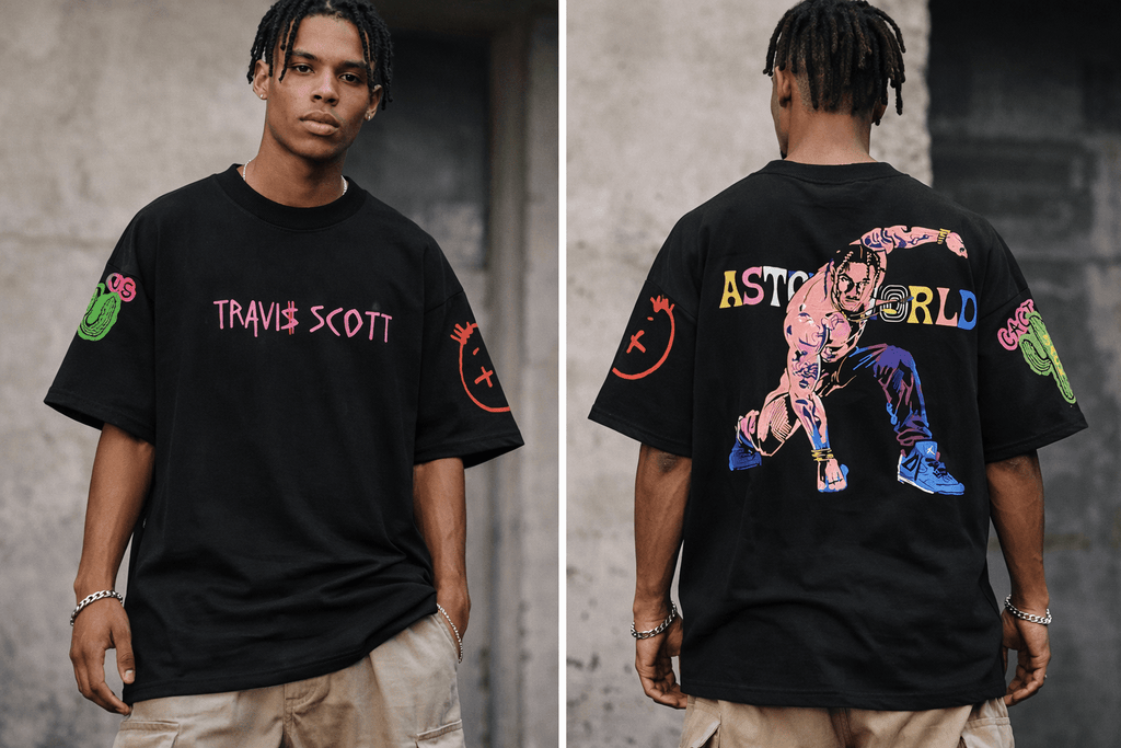 Astroworld Graphic Oversized T-Shirt – Premium Streetwear Back Print Tee - Ghelo.Store