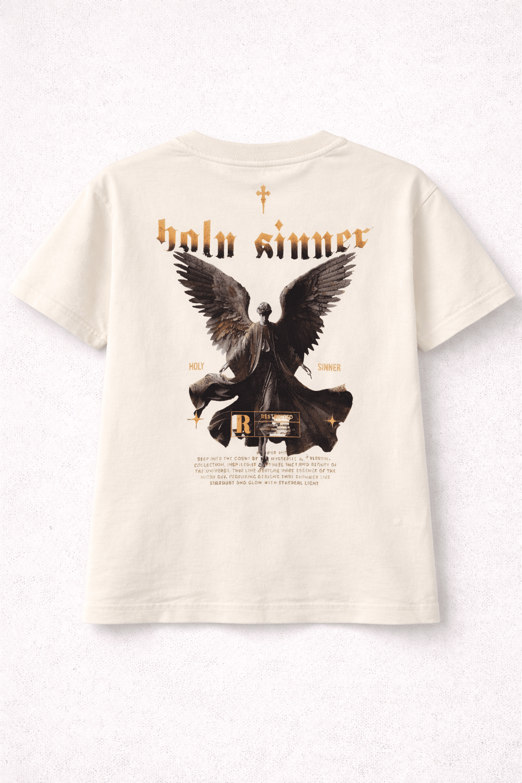 Holy Sinner Angel Graphic T-Shirt | Premium Streetwear Tee with Dark Aesthetic - Ghelo.Store