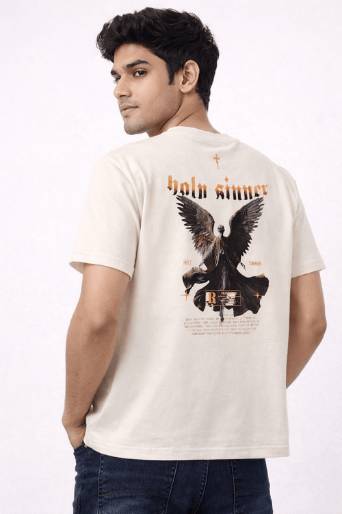 Holy Sinner Angel Graphic T-Shirt | Premium Streetwear Tee with Dark Aesthetic - Ghelo.Store